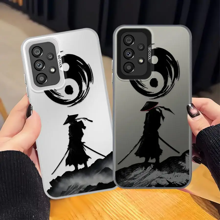 الشهيرة اليابانية الساموراي لينة غطاء حقيبة لهاتف سامسونج غالاكسي A16 A34 A24 A32 A13 A22 A23 A14 A12 A15 A25