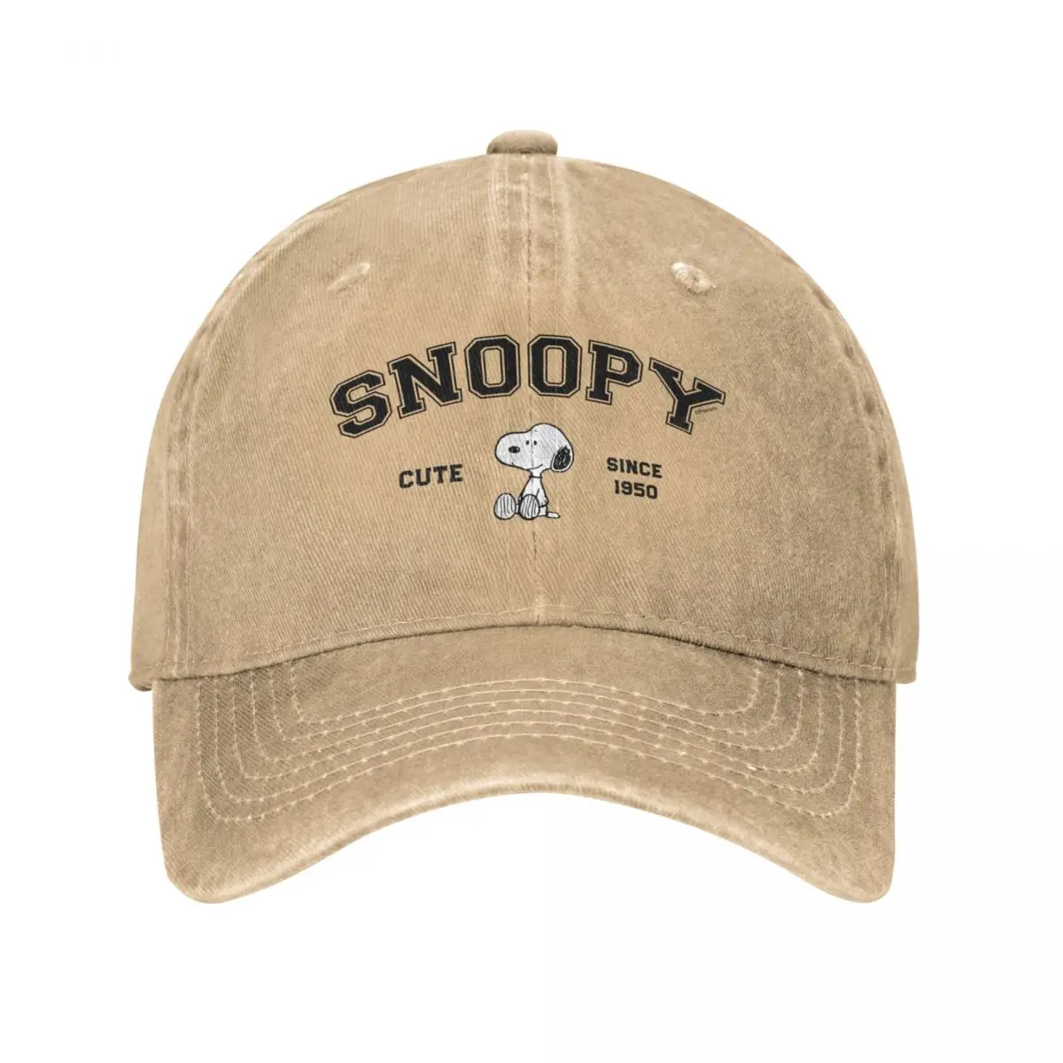 Comic Peanuts Vintage Snoopy Trucker Hat Accessories Casual Distressed Cotton Cartoon Dog Baseball Cap For Unisex Adjustable