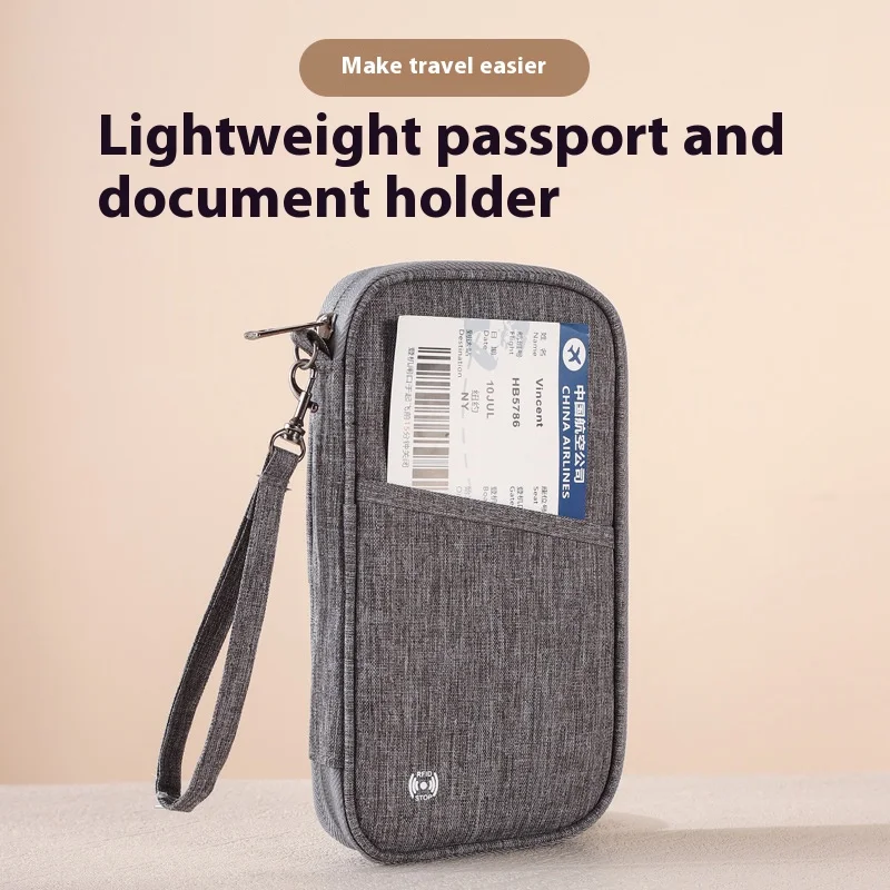 

Passport Bag Multiple Card Slots Multifunctional Registration Documents Business Trips Portable Wallet Card Bag 2025 New Pack