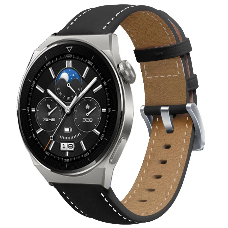 Cinturino in pelle da 22mm per Huawei Watch GT3 GT2 cinturino da polso con cinturino da 46mm per Huawei GT 3 2 Gt2 pro 46mm Runner bracciale cintura Correa