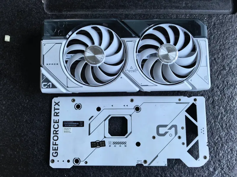 The Cooler Radiator for ASUS RTX4070 Video Card White with Backplate