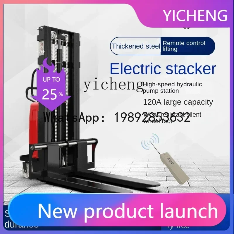 

JX4 Ground Running King Electric Forklift Semi-Electric Stacker Warehouse Forklift Hydraulic Handling Trucks