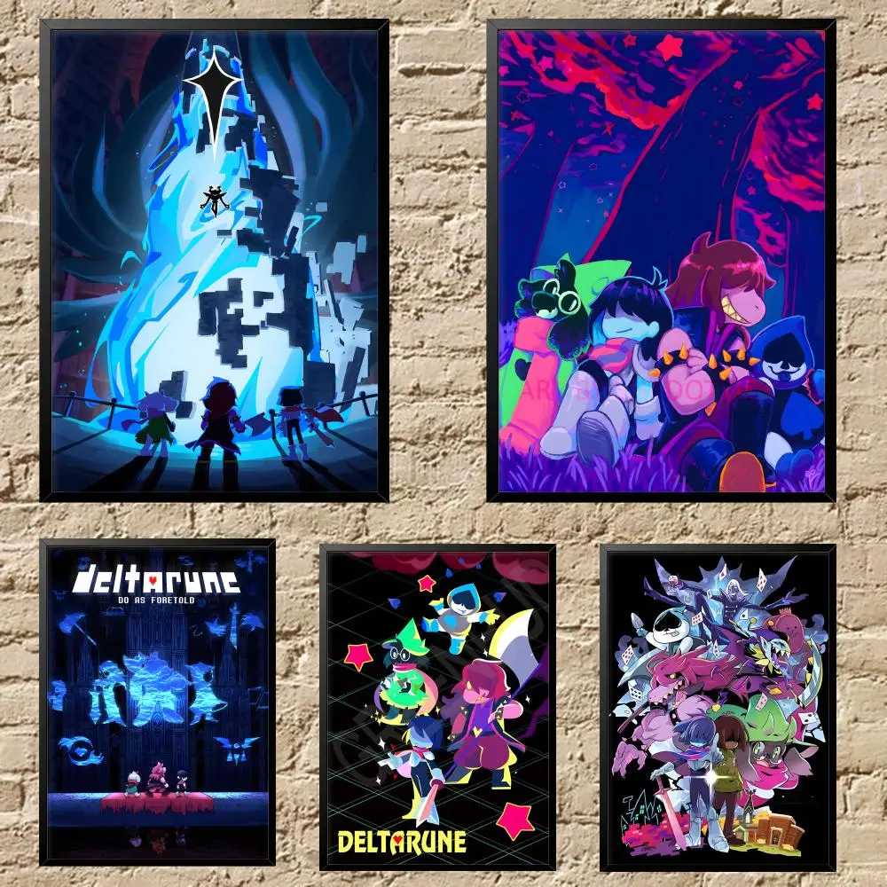 G-Game D-Deltarune Poster HD Versatile Waterproof Wall Art Self-Adhesive Decor for Any Space Ideal Gift