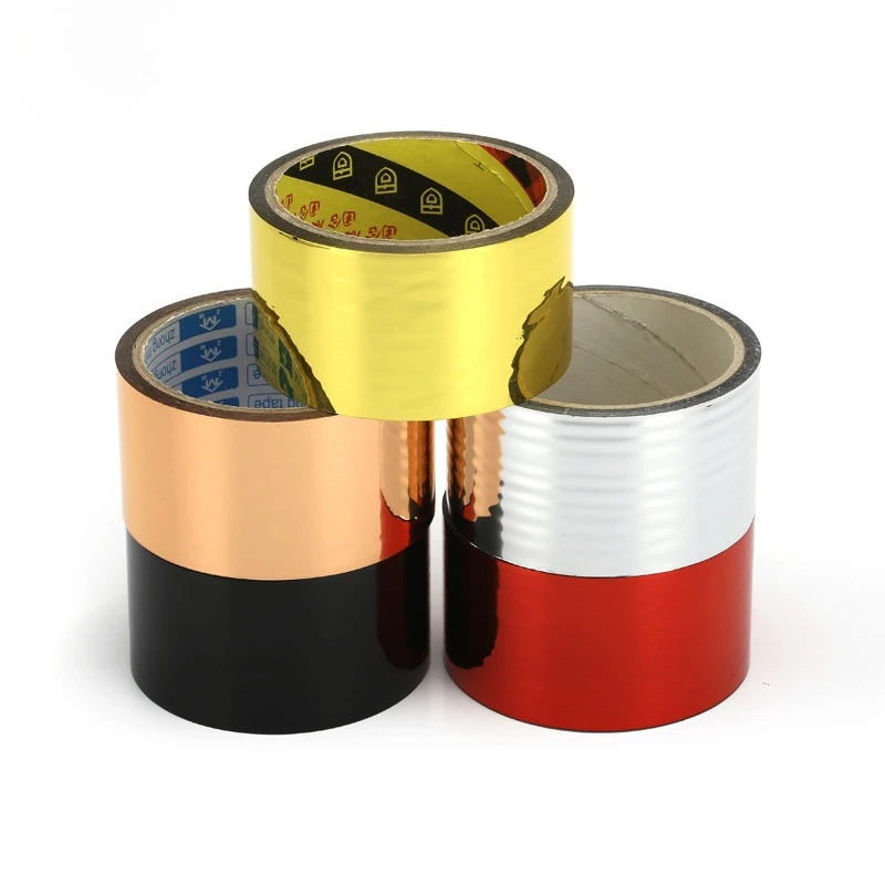 

30M Gold/Silver/Red/Black Foil Tape BOPP Tape Scrapbooking Tools Mix Solid Colors Masking Tape Adhesive Decoration Tapes