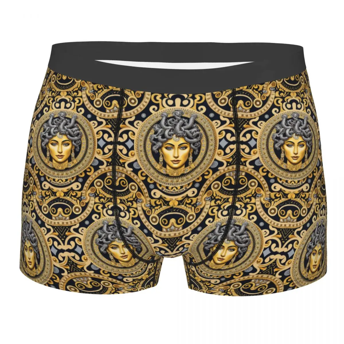 Boxer Underpants Shorts Ancient Greece Medusa Gorgon Vintage Style Panties Men Soft Underwear for Homme Man Boyfriend Gifts