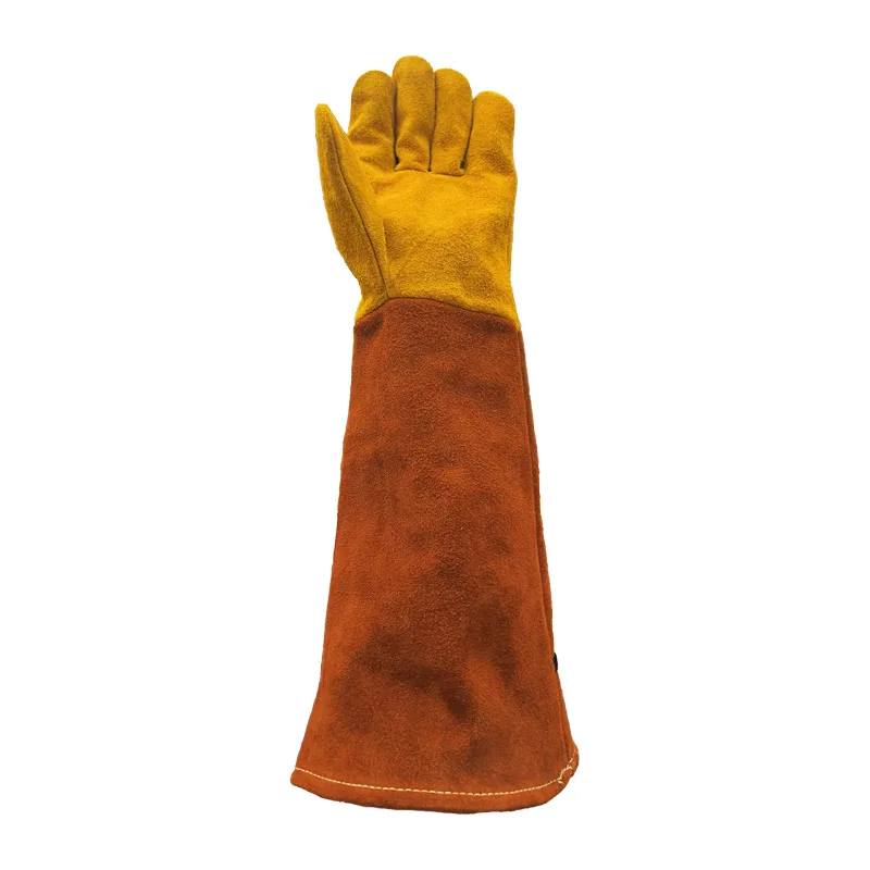 Rose Pruning Stab-resistant Anti-prick Anti-slip Soft Cowhide Adjustable Outdoor Gardening Gloves