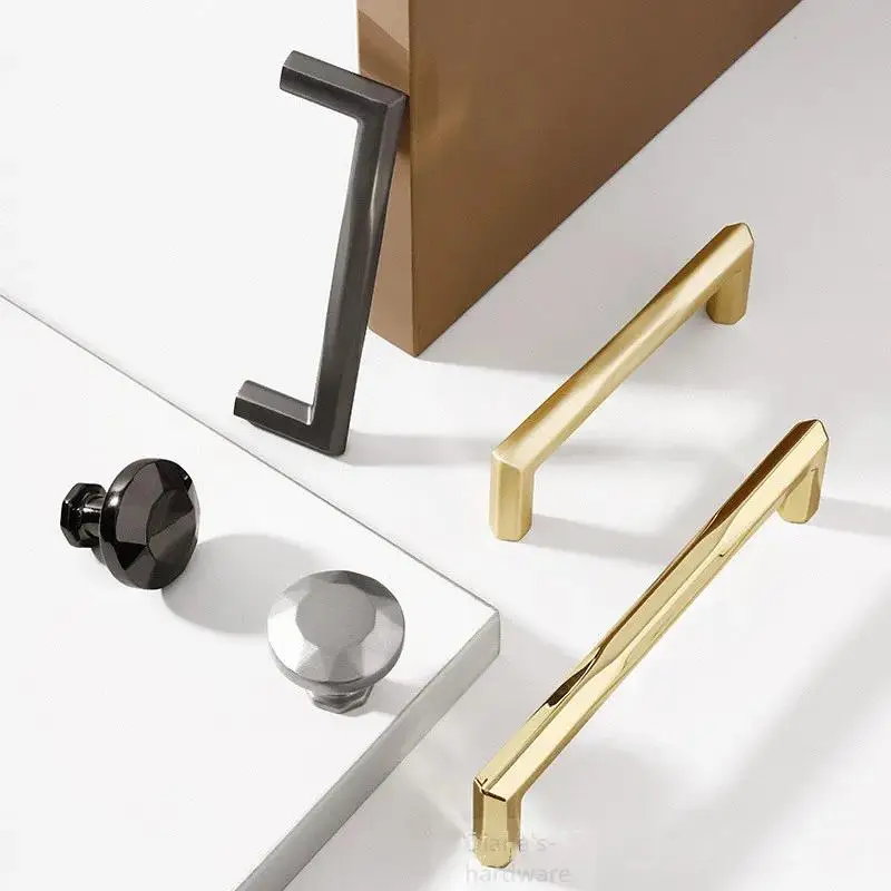 Modern Minimalist Cabinet Handle Light Luxury Home Decoration Cabinet Door Drawer Handle Wardrobe Door Handle Accessories