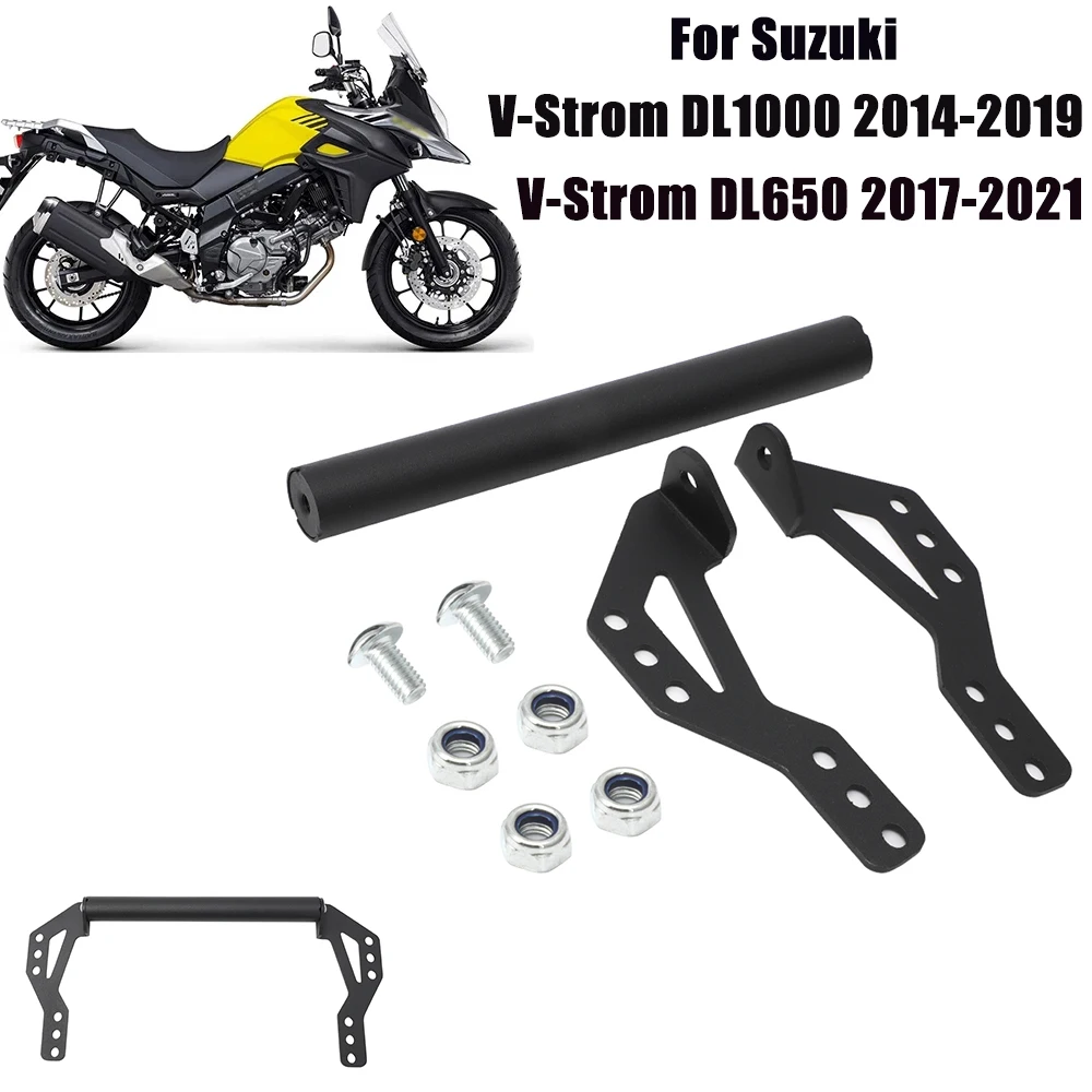 Suporte do telefone de navegação GPS da motocicleta, suporte de montagem, acessório para Suzuki Vstrom DL1000 2014-2019 V Strom DL650 2017-2021