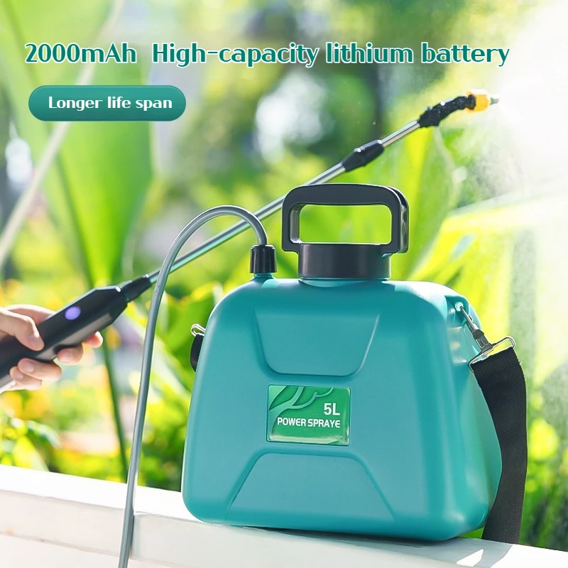 Shoulder-type electric pesticide sprayer 2000mAh lithium battery spray garden power tool comes with bucket USB charging