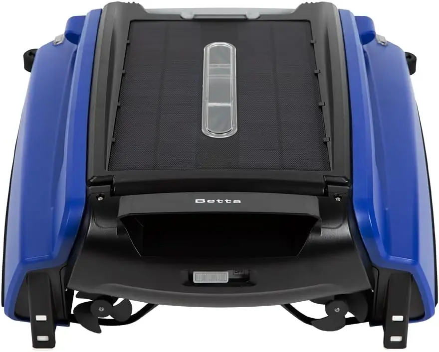 SE Solar Powered Automatic Robotic Pool Surface Skimmer Cleaner with 30-Hour Continuous Cleaning Battery Power and Re-Engi