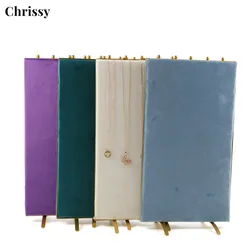 Necklace Pendants Jewelry Stand Organizer Silky Velvet Jewelry Display Mannequin Model Bust Show Exhibitor