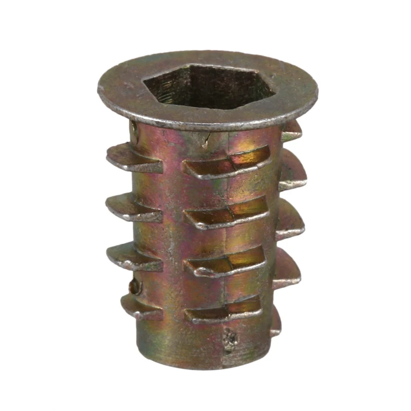 40 Pieces M6X 15Mm Hexagon Socket Screw Thread Insert Nut For Wood image 6