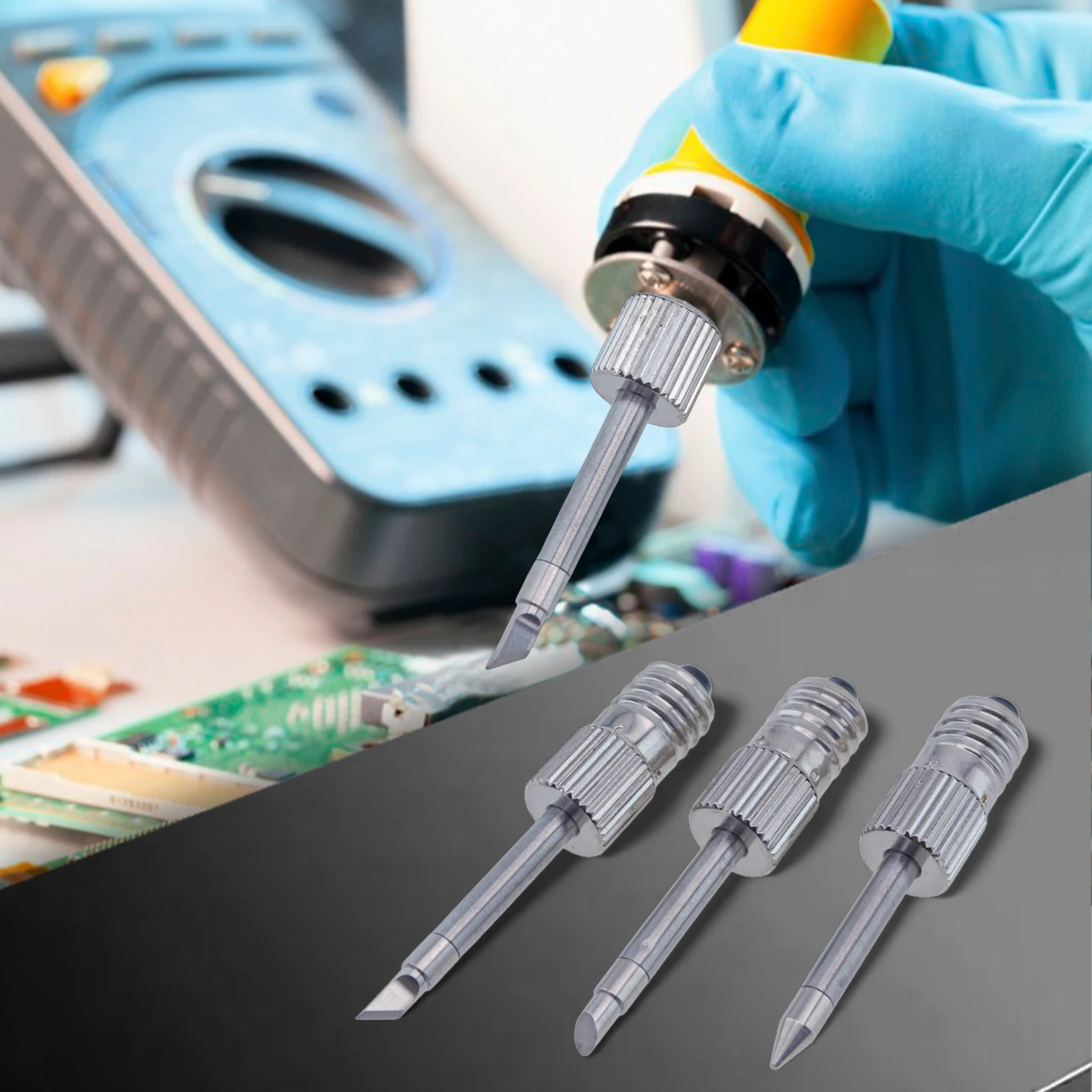Silver Soldering Iron Tips USB Charging General Welding Applications Optional Type Package Content Soldering Iron Tips
