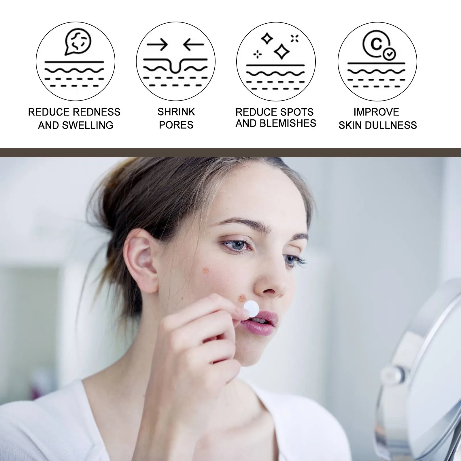 Parches faciales para espinillas, microagujas, parche de secado, pegatinas para cubrir, 72 unidades, cuidado absorbente durante todo el día