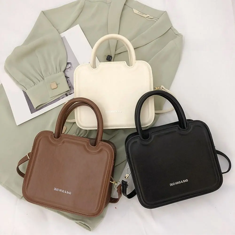 

Fashion PU Leather Small Messenger Bag Large Capacity Ins Style Square Underarm bag Minimalist Handbag Ladies Shoulder Bag Gift