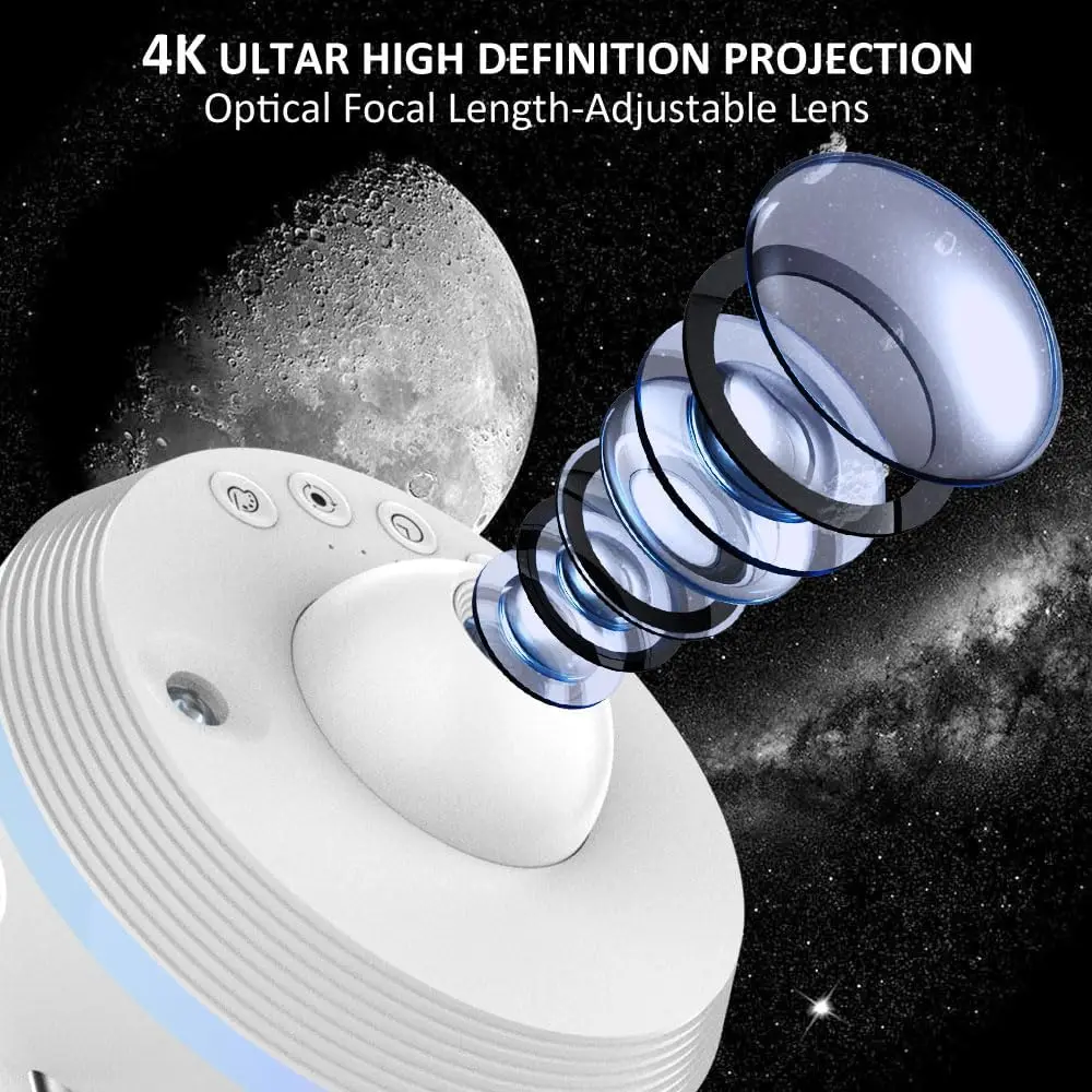 13 in 1 Meteor Projector Night Light Galaxy Projector 360° Rotate Star Projector For Room Decorative Planetarium Projector Lamp