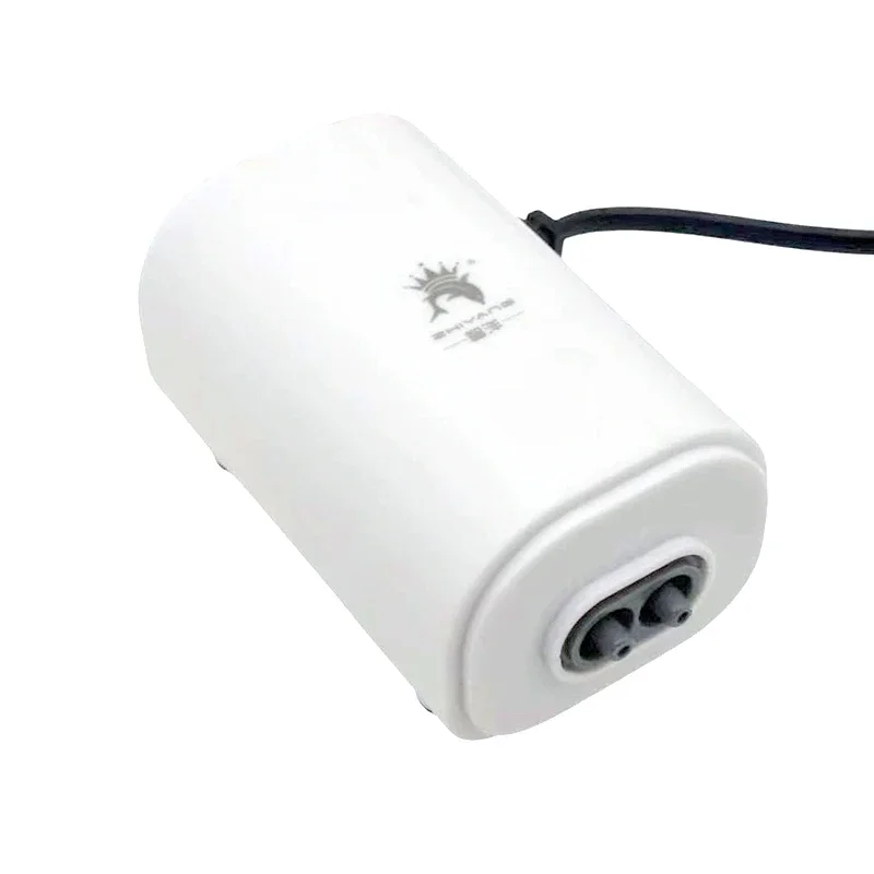 Leise Aquarium-Luftpumpe, Luftkompressor, Sauerstoff-Luftpumpe, Doppelauslass, einstellbares Luftvolumen, Aquarium-Belüfter, 220 V, 3,5 W, 8 W – Detail 6