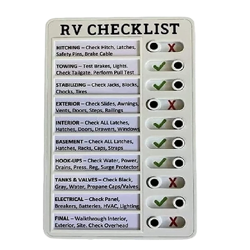 Top-Memo Plastic Board, Detachable And Reusable Creative Memo Checklist For Check Items And Form