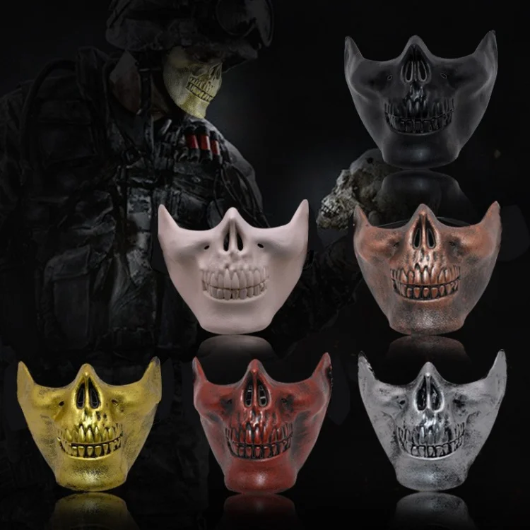 

Skull Grim Reaper Mask Cosplay Soldiers Skeleton Tactical Masks Plastic Halloween Carnival Party Costume Decorative Props