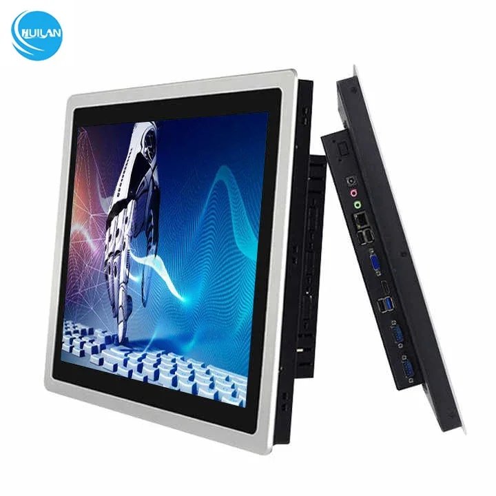 8 12 15 17 19 21.5  IP65 RJ45/R232 I3 I5 I7 J1900 Linux/ Win10 Capacitive Touch Screen Industrial Panel PC