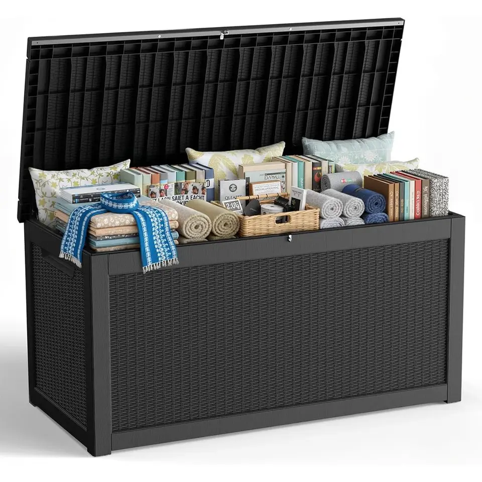 Large Waterproof Outdoor Storage Box 320 Gallon