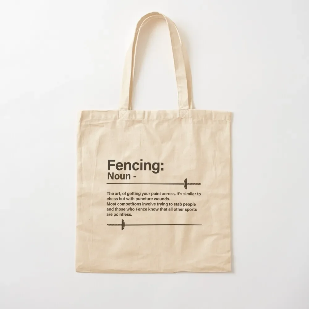 

Fencing Noun Tote Bag tote bag bags for women custom canvas bag supermarket folding