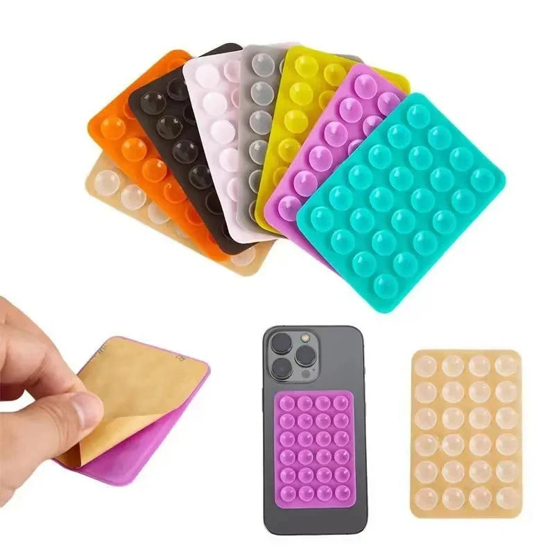 

Silicone Sided Suction Cup Phone Mount Hands-Free Mobile Stand Airplane Travel Essential Compatible Any Smartphone