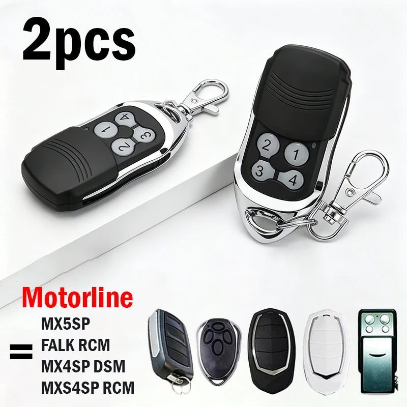 Compatible MOTORLINE Garage Door Remote Control Opener MOTORLINE MX5SP FALK RCM MX4SP DSM MXS4SP RCM Gate Remote Control 433MHz