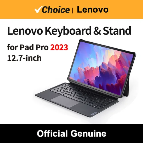 Teclado y soporte magnéticos originales Lenovo para Xiaoxin Pad Pro 2023 de 12,7 pulgadas para Lenovo Qitian K12 ranura para bolígrafo de emparejamiento magnético