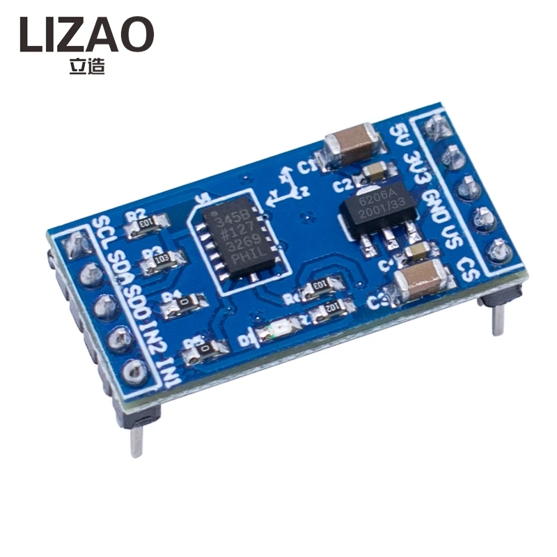 ADXL345 Digital 3-Axis Acceleration Sensor Module I2C/SPI Tilt Angle Measurement Accelerometer Board for Arduino DIY Projects