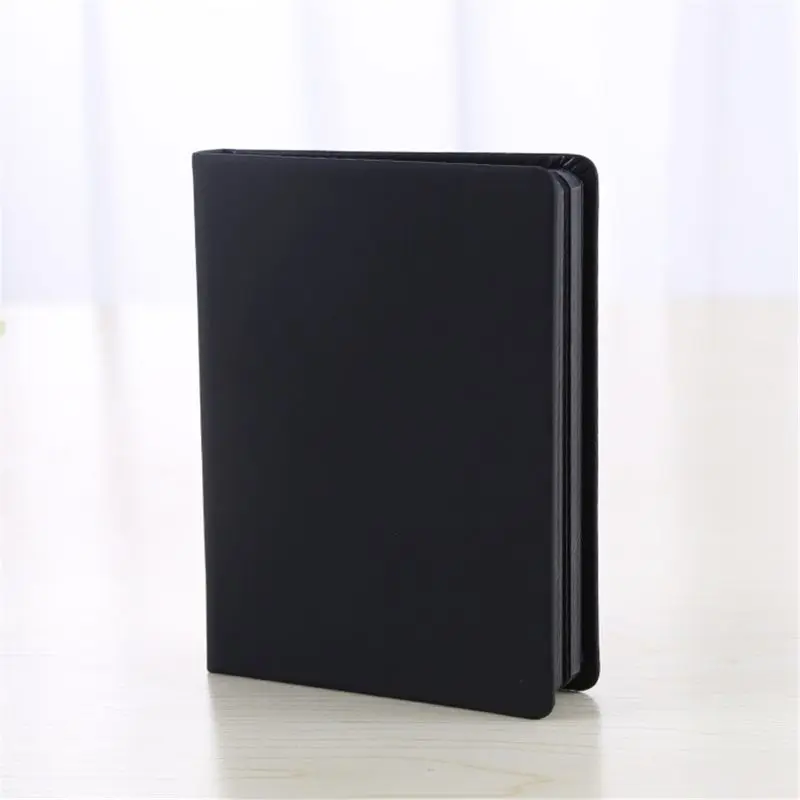 Travel Journal Notepad A5/A6 Notebook Personal Diary Portable Sketchbook 100 Sheet All Black Papers for Student Artist P9JD