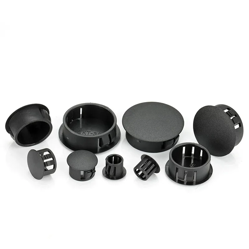 5mm-100mm Nylon Snap on Plastic Plug Plugs for Profile Pipe Wall Cable Cover Screw Hole Covers Furniture Holes Desk Caps Grommet