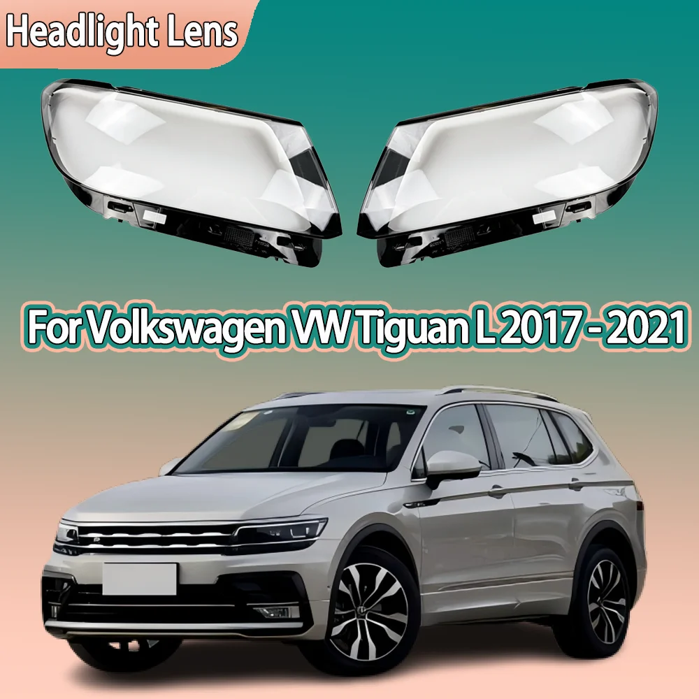

Для Volkswagen VW Tiguan L 2017 2018 2019 2020 2021, низкая автомобильная фара, прозрачный абажур, крышка фары, линза из плексигласа