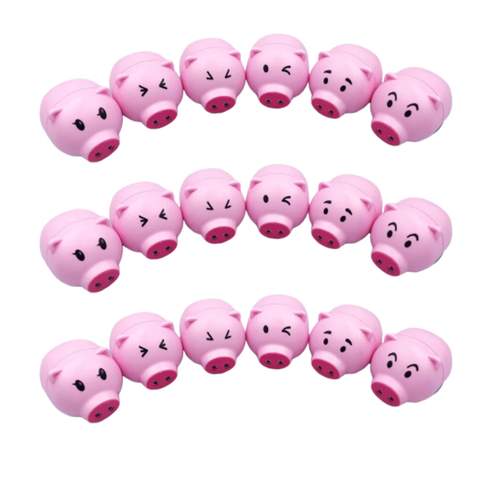 

18 Pcs Mini Pig Back Rider Opp Package Toy Kid Car Models Toys Perfect Gift for Kids Pull Two Colors Safe Children