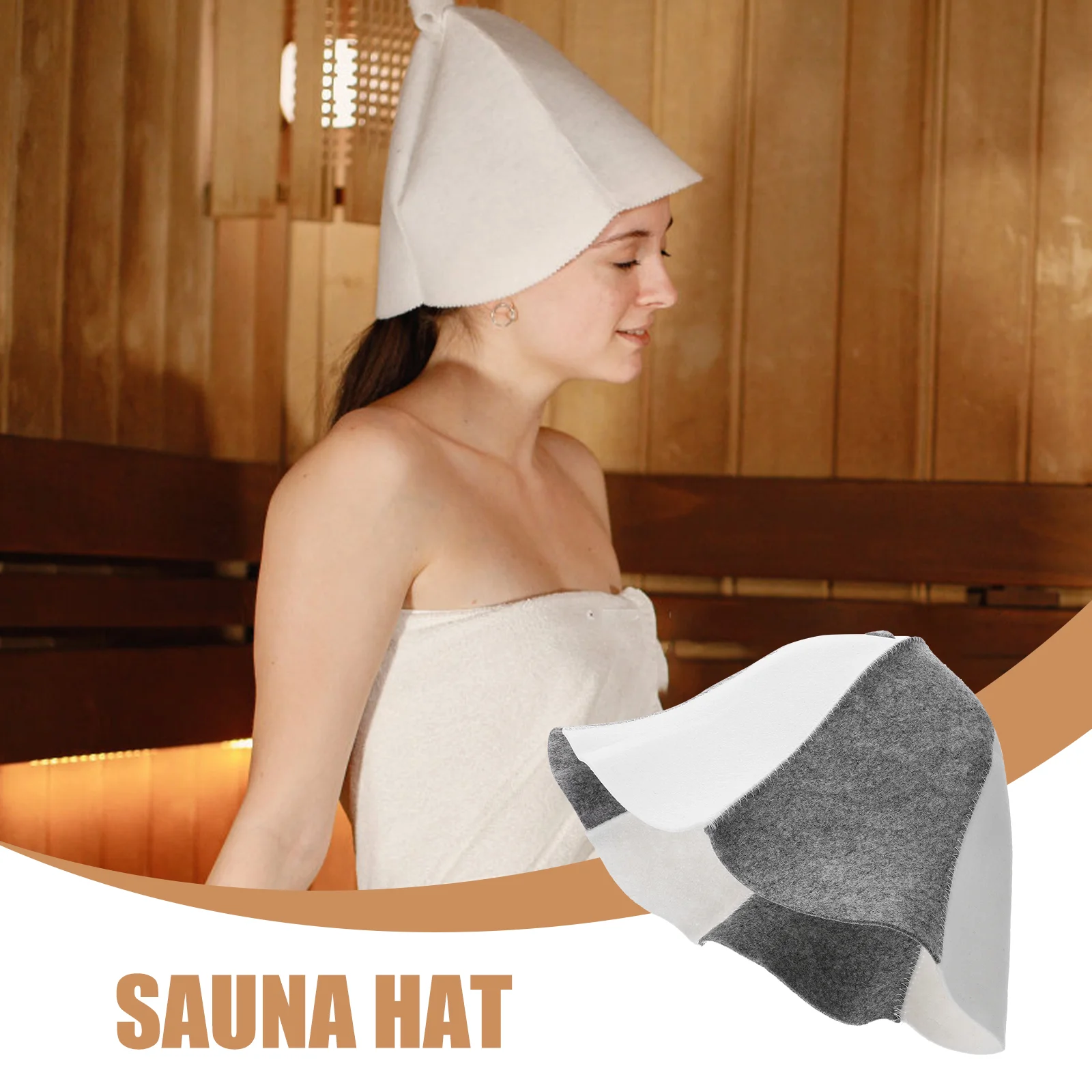 Felt Sauna Hat Household Bath Caps Comfortable Breathable Bathroom Shower Women Accessories Hats