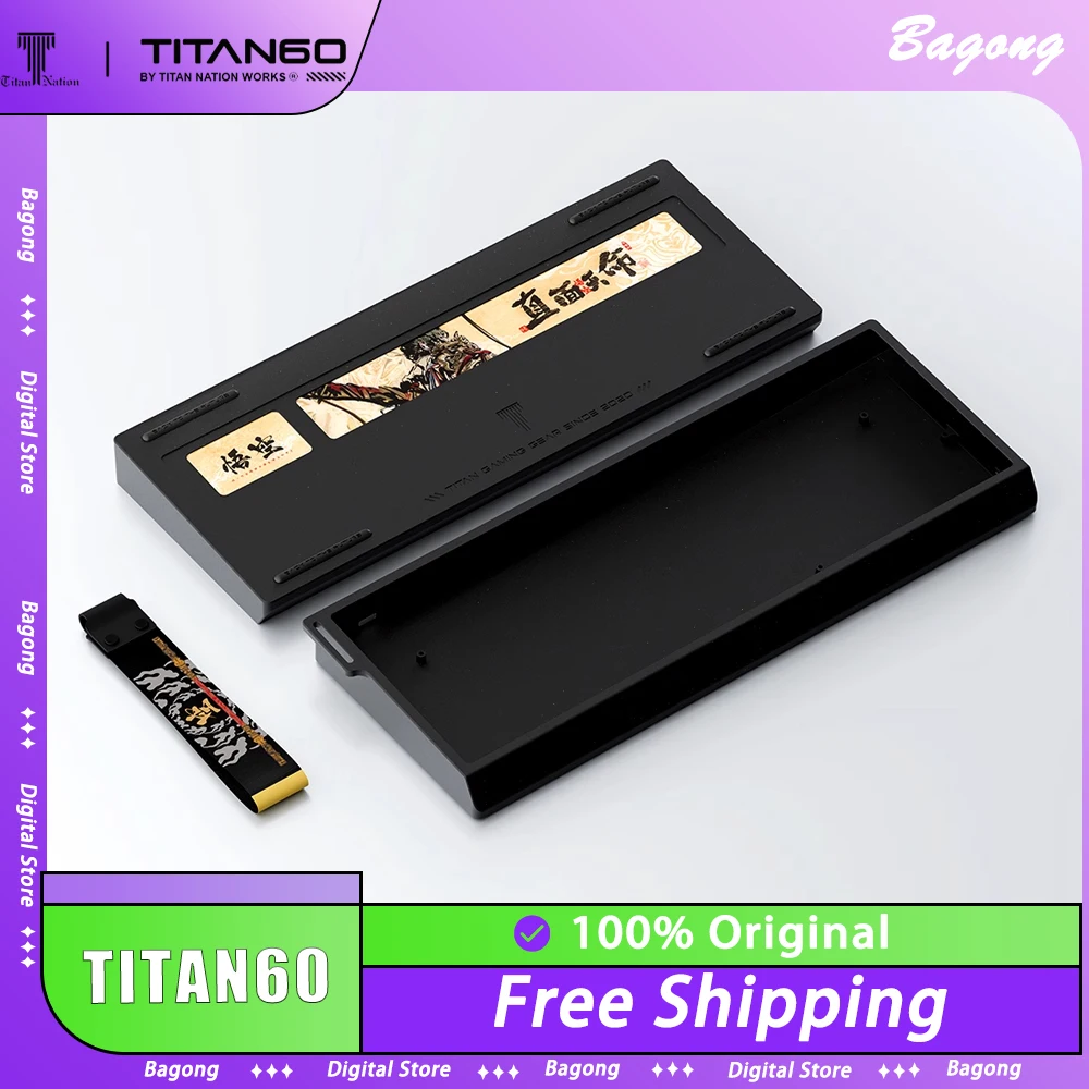 Titan Nation Titan60 Mechanical Keyboard Shell CNC Aluminium Alloy Keyboard Shell Custom Keyboard Case GH60 Wooting PC Accessory