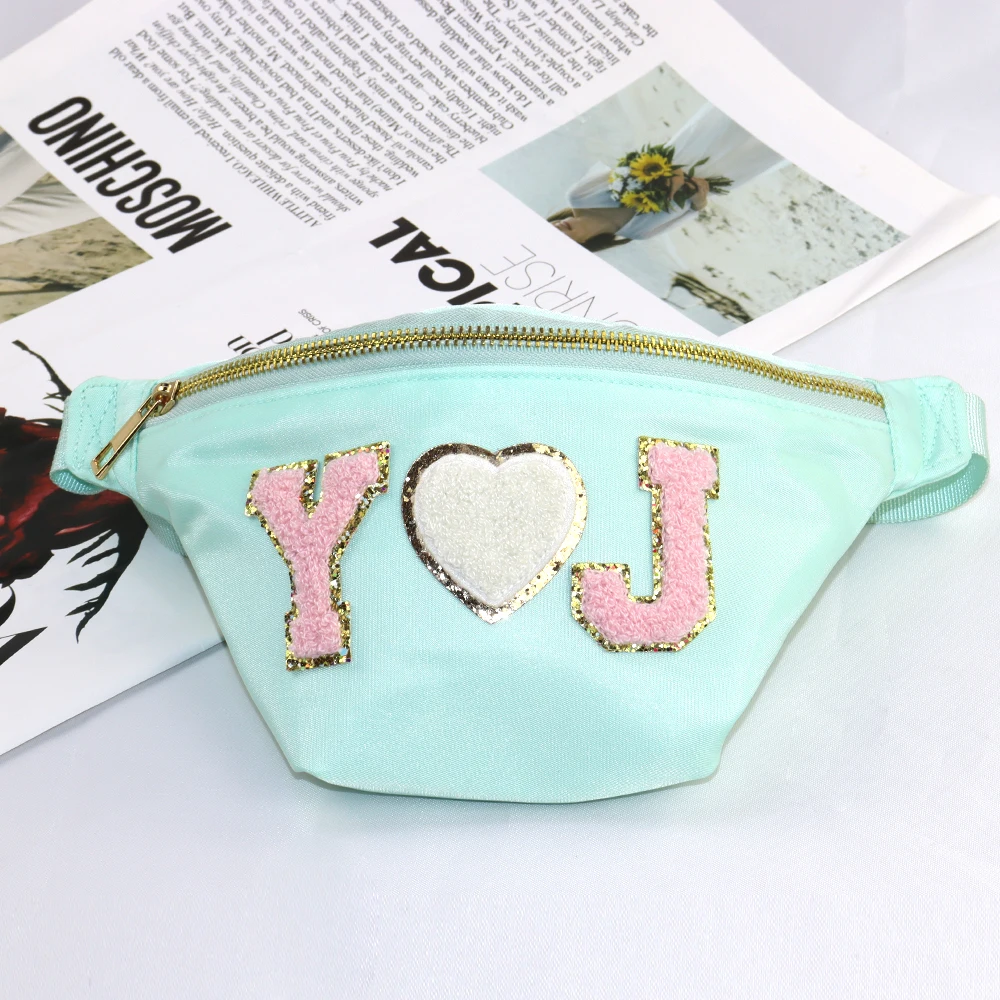 Bridesmaid Makeup Bags Outdoor Nylon Waist Pack Waterproof Bag For Running Marathon Walking Fitness Gym Nylon Fanny Pack