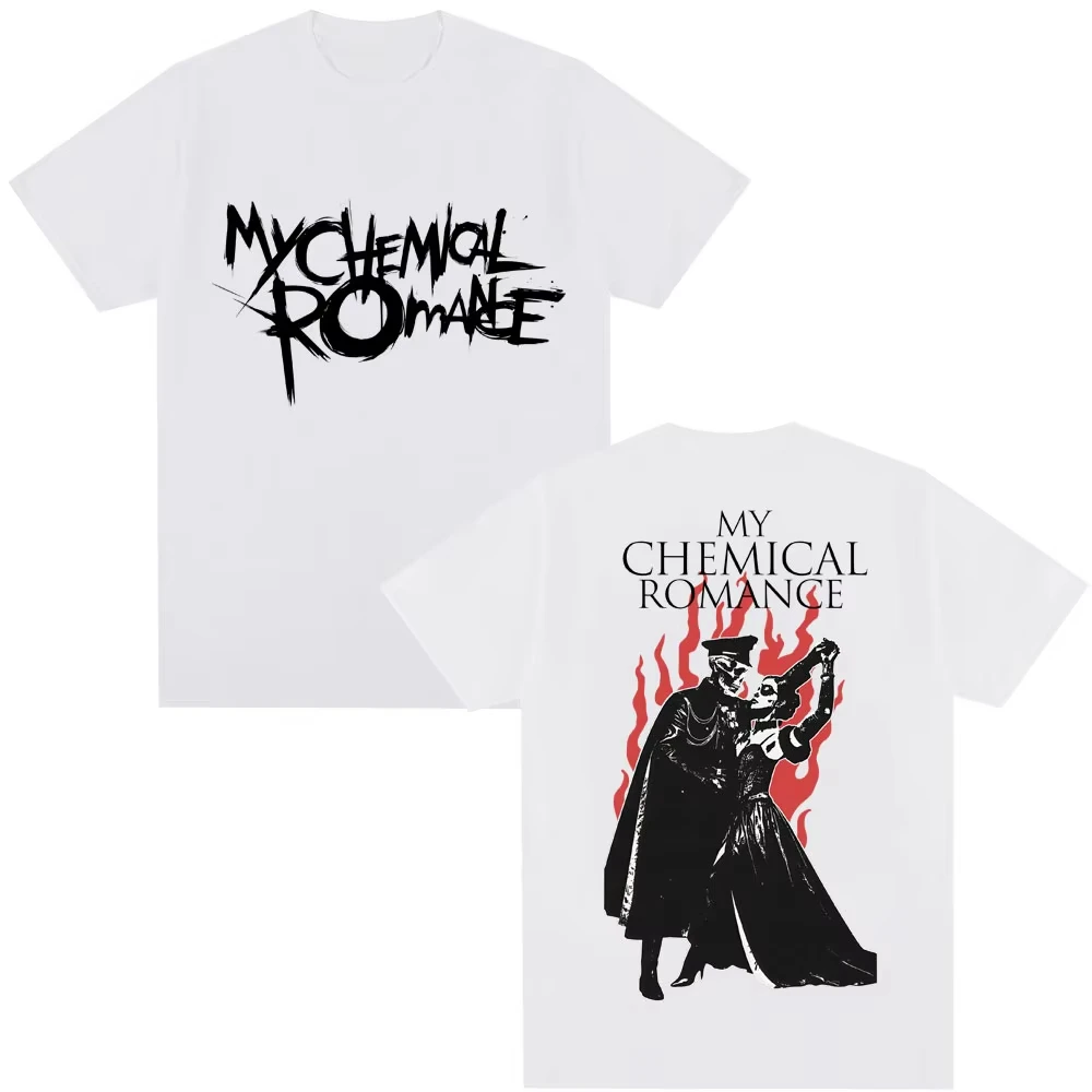 Hot Sale My Chemical Romance Mcr 2026 Tour T-shirt Men Women Rock Metal Hip Hop Vintage T Shirts Y2K Hip Hop Streetwear T-shirt