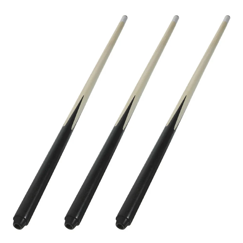 

Набор из 3 коротких деревянных кия для бильярда, мини-клюшки для детей, безопасные, с удобной ручкой, для детских вечеринок, игрушки для бильярда