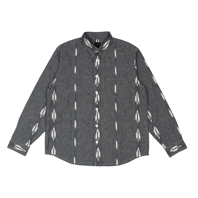 FIL 19AW ICT HANDYMAN SHIRT Nakamura exhibition limited cotton yarn-dyed long sleeves