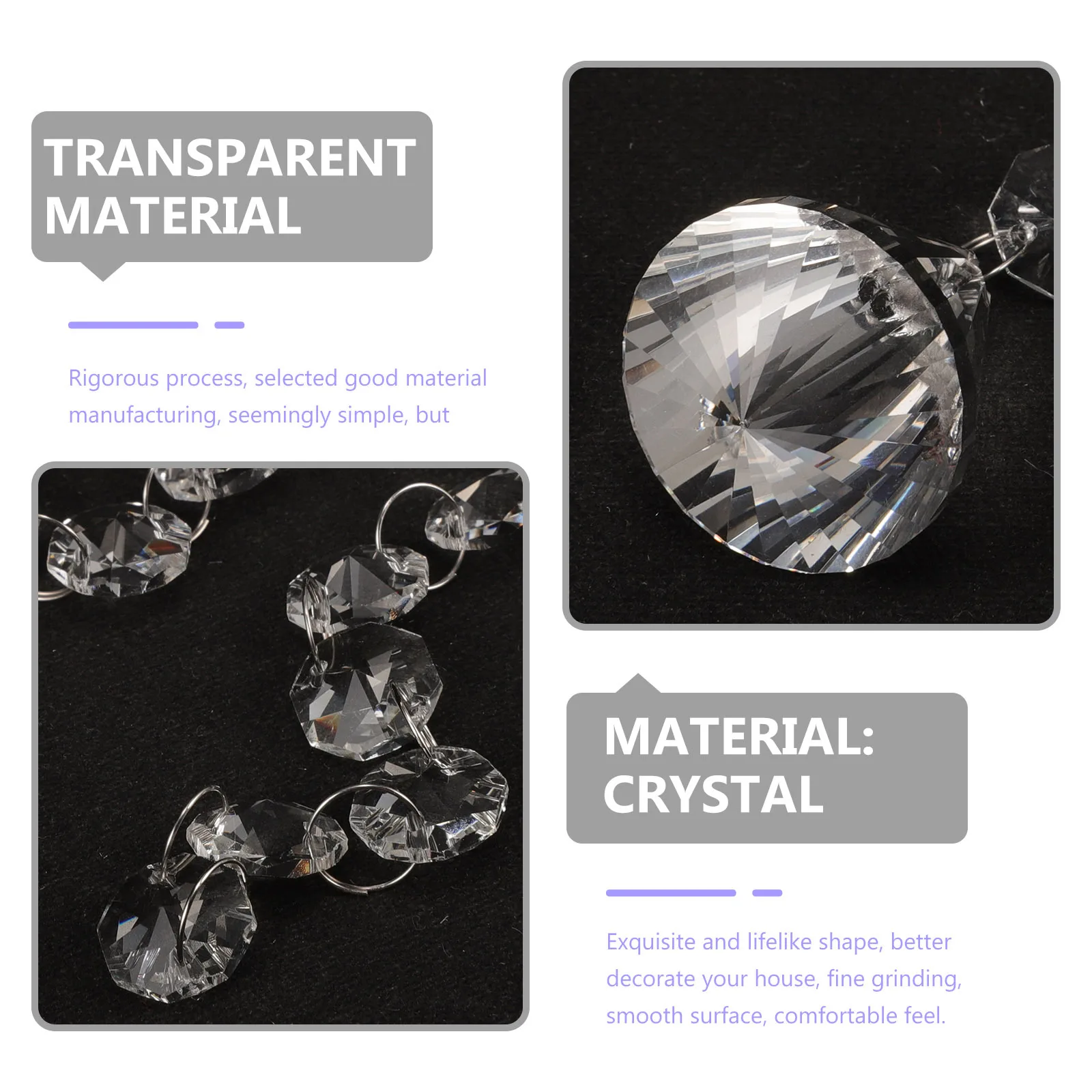 Pendentif en cristal suspendu, ornements en cristal pour décoration de mariage, fête de saint-valentin, lumière romantique suspendue