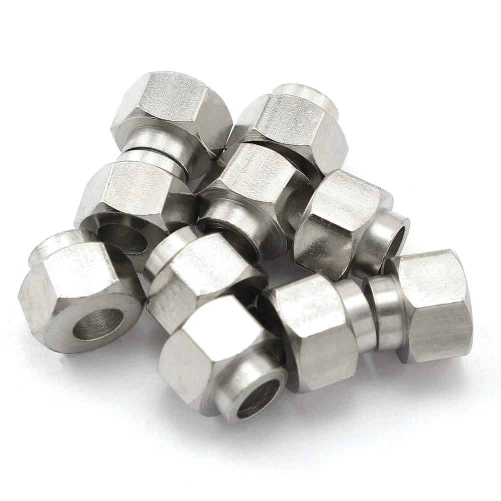 12 Pcs 3d Printer Eccentric Nut Stainless Steel Column Spacers Nuts for V Wheel Silver Accessories