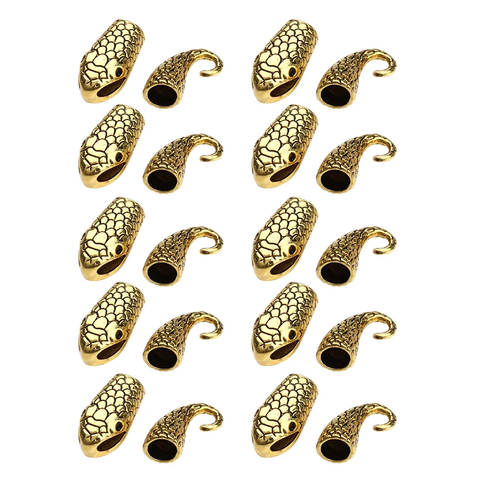 

10 Pairs Elegant Alloy Bracelet Toggle Clasps Snake Design For Jewelry Making Necklace Bracelet