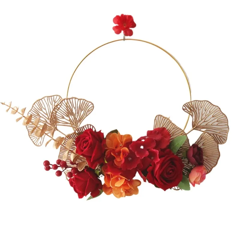 chinese-style-big-red-simulation-flower-art-set-wedding-room-arrangement-housewarming-gift-store-decoration