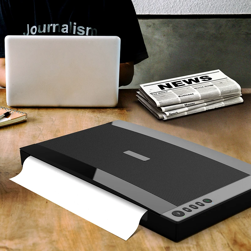 Ultra-Thin A3 Large-Format 1200dpi OCR Scanner with Convenient Operation Buttons Automatic Fast Scanning Warm-up USB Interface