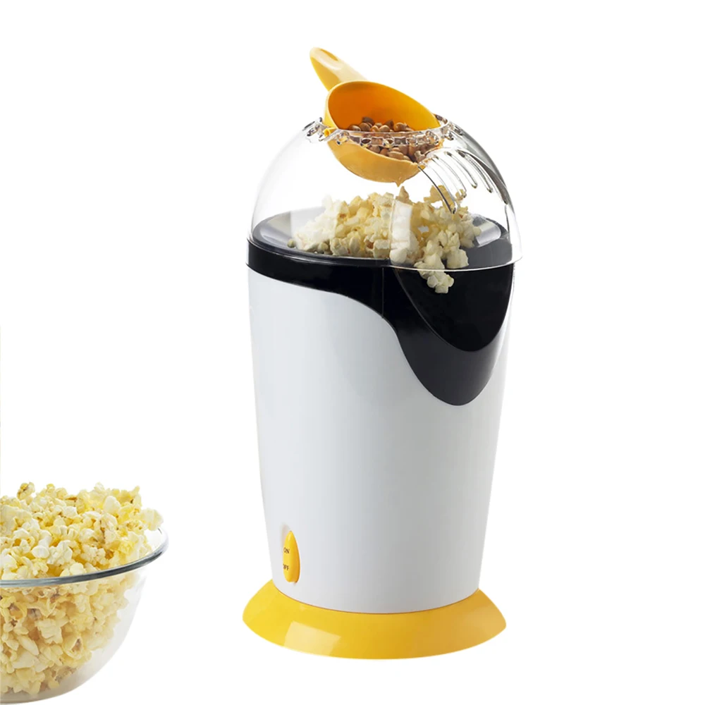 New 220V Popcorn Machine Household Mini Electric Blower Automatic Popcorn Maker with A Swirl The Non-stick Liner DIY Corn Popper