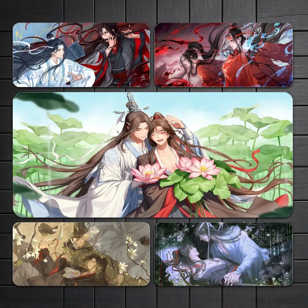 Mystic Novel M-Mo Dao Zu Shi Mouse Pad Gaming Desk Mat Large Mousepad Non Slip Base With Stitched Edge
