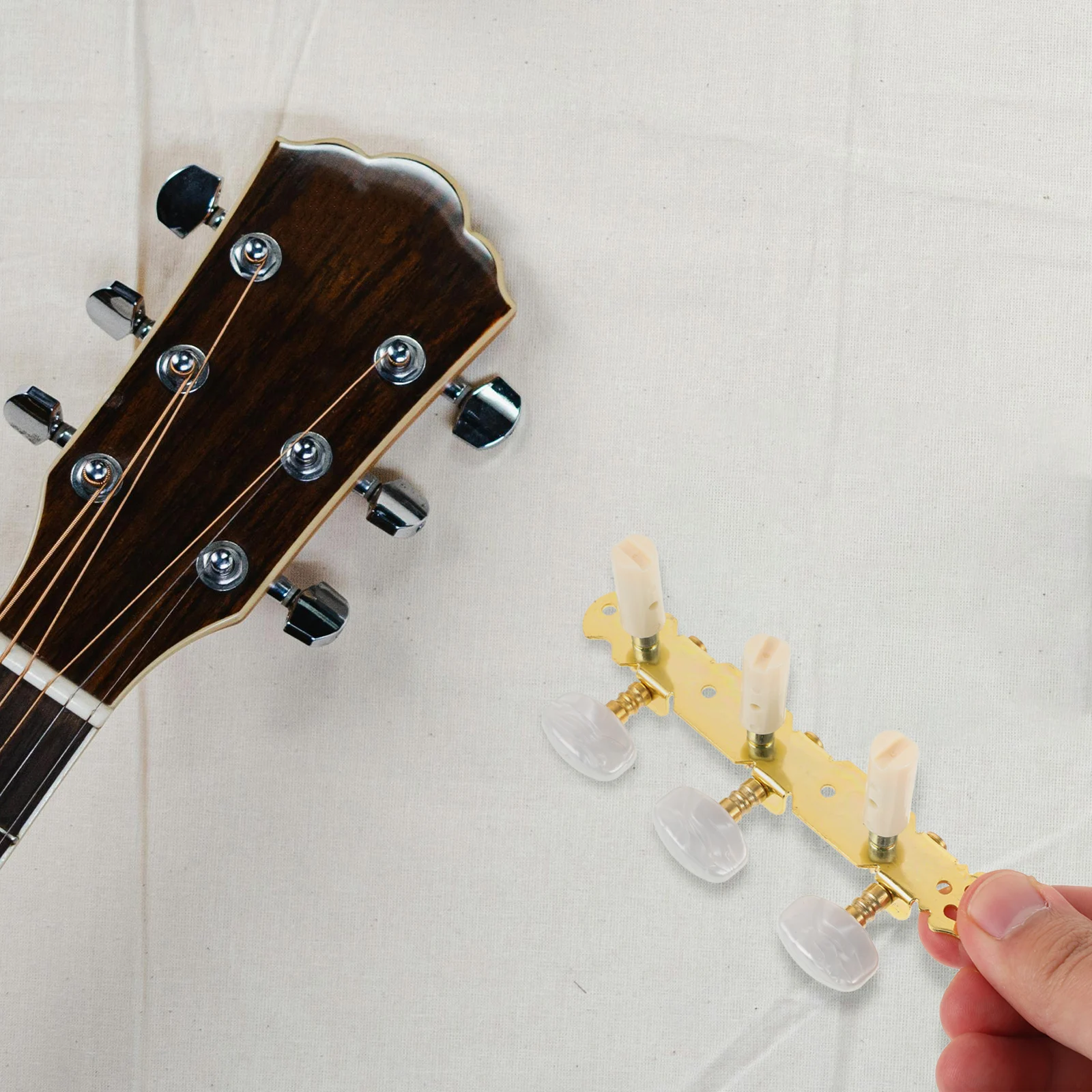 

Gold Plated Classical Guitar Tuning Pegs Acoustic Machine Heads Keys Plastic Shaft String Winder Stabilizer Accessories
