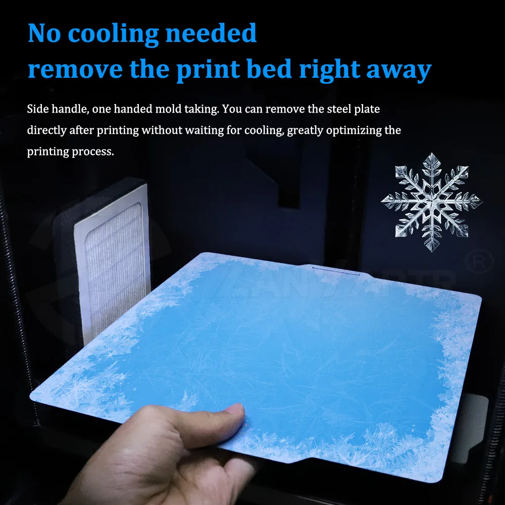 

Для Bambu lab X1C P1P P1S H2D A1 A1mini Cool Plate Рабочая пластина Двусторонняя быстрая печать Не требуется нагрев для 3D-принтера