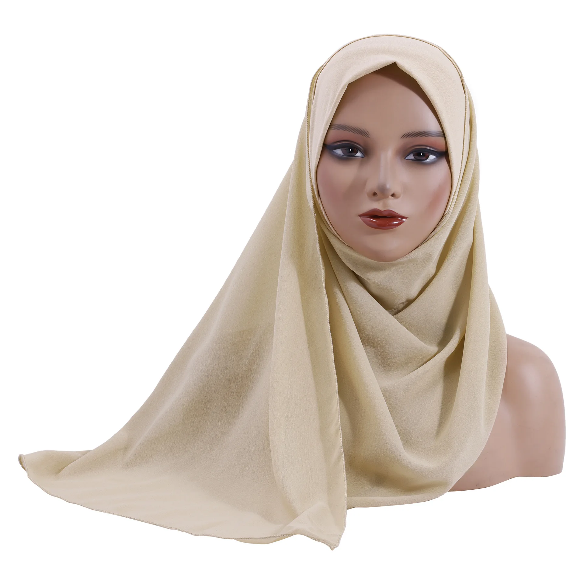 Ein Stück Amira Muslim Chiffon Hijab Frauen Instant Schal Turban Eid Ramadan Islam Beten Hijabs Niqab Kopf Wrap Abdeckung Schals Nikab
